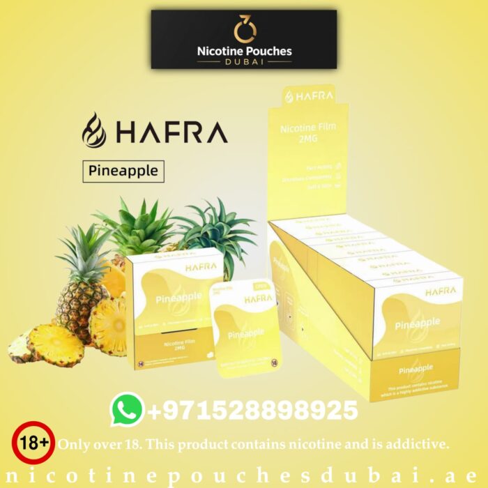 Hafra Pineapple Nicotine Pouches 2% Dubai