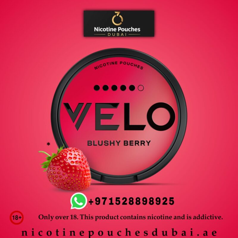 Velo Blushy Berry Nicotine Pouches Dubai