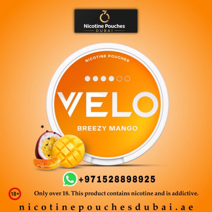 Velo Breezy Mango Nicotine Pouches 10.8mg in Dubai