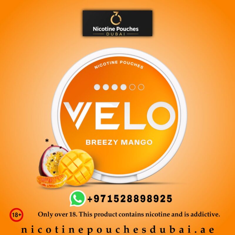 Velo Breezy Mango Nicotine Pouches 10.8mg in Dubai