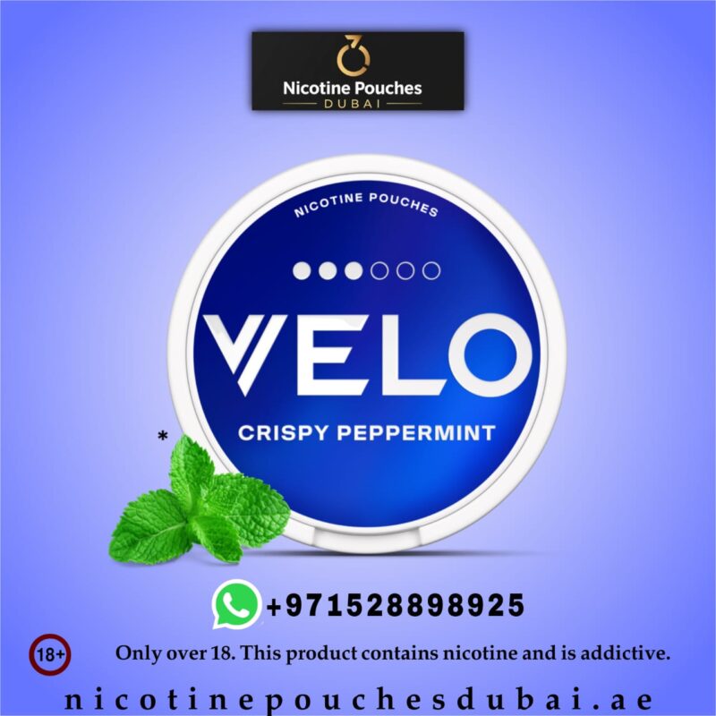 Velo Crispy Peppermint Nicotine Pouches 10mg in Dubai