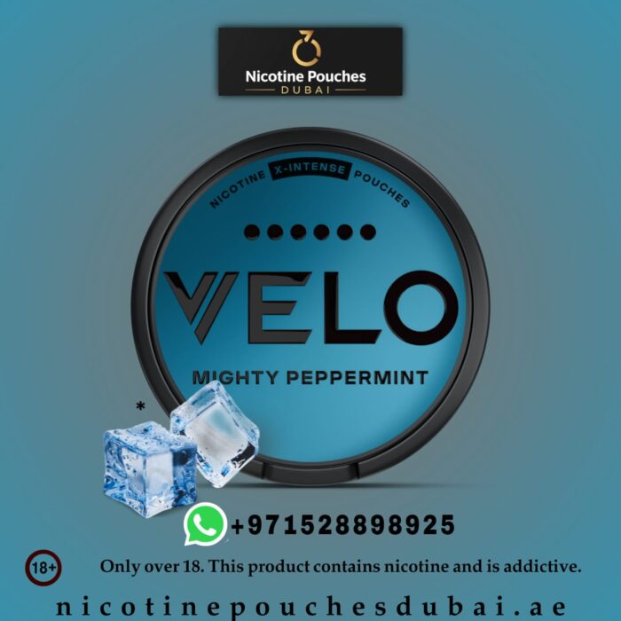 Velo Mighty Peppermint Nicotine Pouches 17mg in Dubai