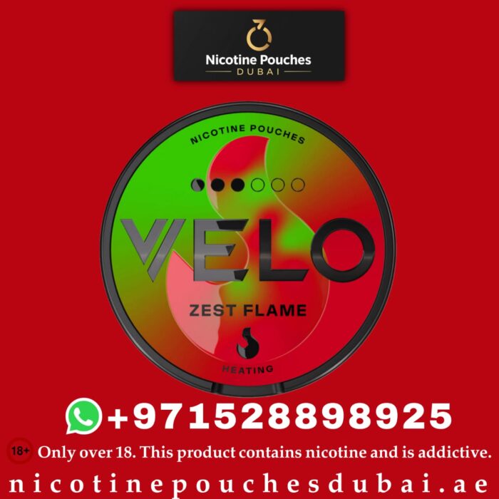 Velo Zest Flame Nicotine Pouches 10mg in Dubai